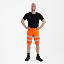 ENGEL Safety shorts Orange/Blue ink 6546-314