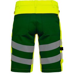 ENGEL Safety arbejdsshorts med 4-vejs str�k Gul/Gr�n 6345-124