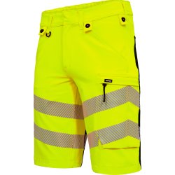 ENGEL Safety arbejdsshorts med 4-vejs str�k Gul/Sort 6345-124