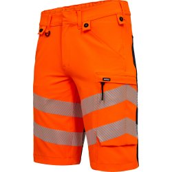 ENGEL Safety arbejdsshorts med 4-vejs str�k Orange/Blue ink 6345-124