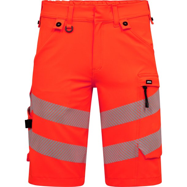 ENGEL Safety arbejdsshorts med 4-vejs str�k R�d/Sort 6345-124