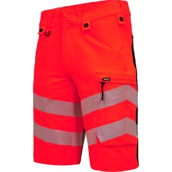 ENGEL Safety arbejdsshorts med 4-vejs str�k R�d/Sort 6345-124