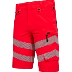 ENGEL Safety arbejdsshorts med 4-vejs str�k R�d/Sort 6345-124