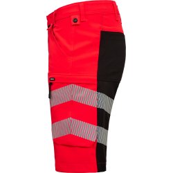 ENGEL Safety arbejdsshorts med 4-vejs str�k R�d/Sort 6345-124