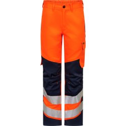 ENGEL SAFETY+ dame arbejdsbukser Orange/Blue ink 2319-188