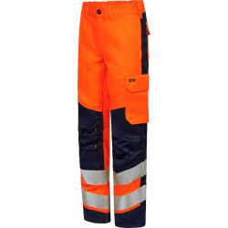 ENGEL SAFETY+ dame arbejdsbukser Orange/Blue ink 2319-188