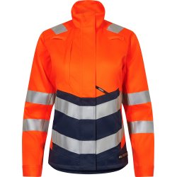 ENGEL SAFETY+ dame arbejdsjakke Orange/Blue ink 1319-188