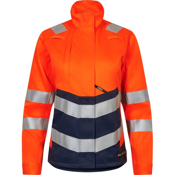 ENGEL SAFETY+ dame arbejdsjakke Orange/Blue ink 1319-188