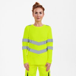 ENGEL Safety dame langrmet T-shirt Gul 9543-182