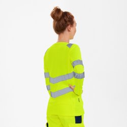 ENGEL Safety dame langrmet T-shirt Gul 9543-182