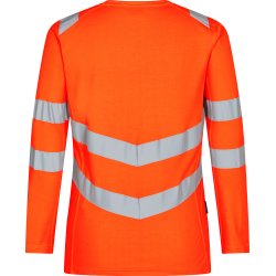 ENGEL Safety dame lang�rmet T-shirt Hi-vis Orange 9543-182
