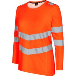 ENGEL Safety dame lang�rmet T-shirt Hi-vis Orange 9543-182
