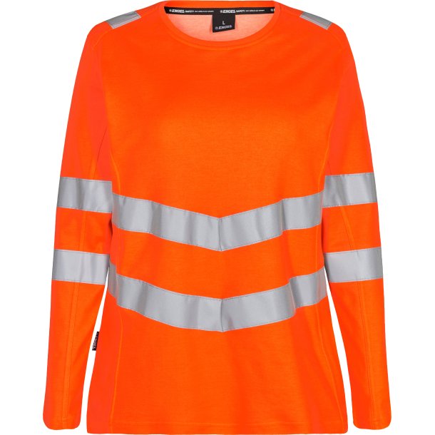 ENGEL Safety dame langrmet T-shirt Orange 9543-182