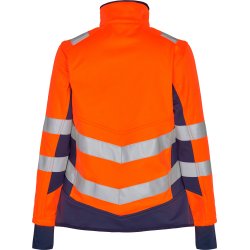 ENGEL Safety dame softshelljakke Orange/Blue ink 1156-237