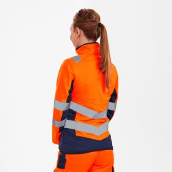 ENGEL Safety dame softshelljakke Orange/Blue ink 1156-237