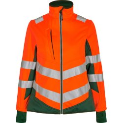 ENGEL Safety dame softshelljakke Orange/Grn 1156-237