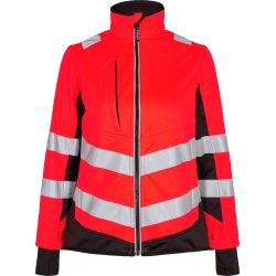 ENGEL Safety dame softshelljakke Rd/Sort 1156-237