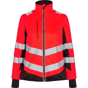 ENGEL Safety dame softshelljakke Rd/Sort 1156-237
