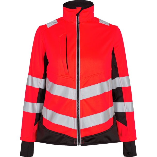 ENGEL Safety dame softshelljakke Rd/Sort 1156-237