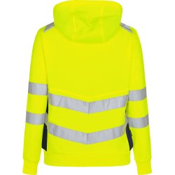ENGEL Safety dame sweat cardigan Gul/Blue Ink 8027-241