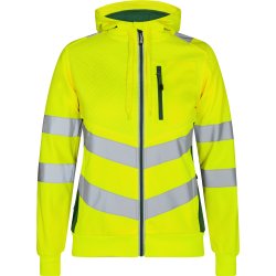 ENGEL Safety dame sweat cardigan Gul/Grn 8027-241