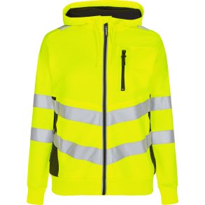 ENGEL Safety dame sweat cardigan Gul/Sort 8027-241