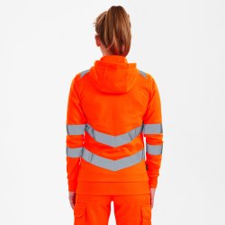 ENGEL Safety dame sweat cardigan Hi-vis Orange 8027-241