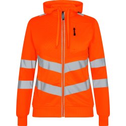 ENGEL Safety dame sweat cardigan Hi-vis Orange 8027-241