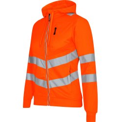 ENGEL Safety dame sweat cardigan Hi-vis Orange 8027-241