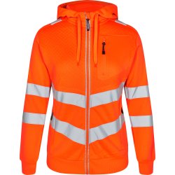 ENGEL Safety dame sweat cardigan Orange 8027-241