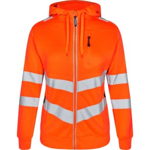 ENGEL Safety dame sweat cardigan Orange 8027-241