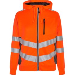 ENGEL Safety dame sweat cardigan Orange/Antrazitgrå 8027-241
