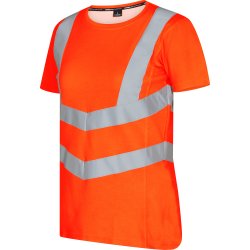 ENGEL Safety dame T-shirt Hi-vis Orange 9542-182
