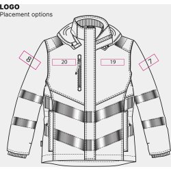 ENGEL Safety dame vinterjakke Gul/Sort 1943-930
