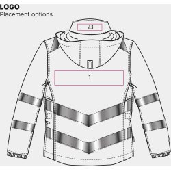 ENGEL Safety dame vinterjakke Gul/Sort 1943-930