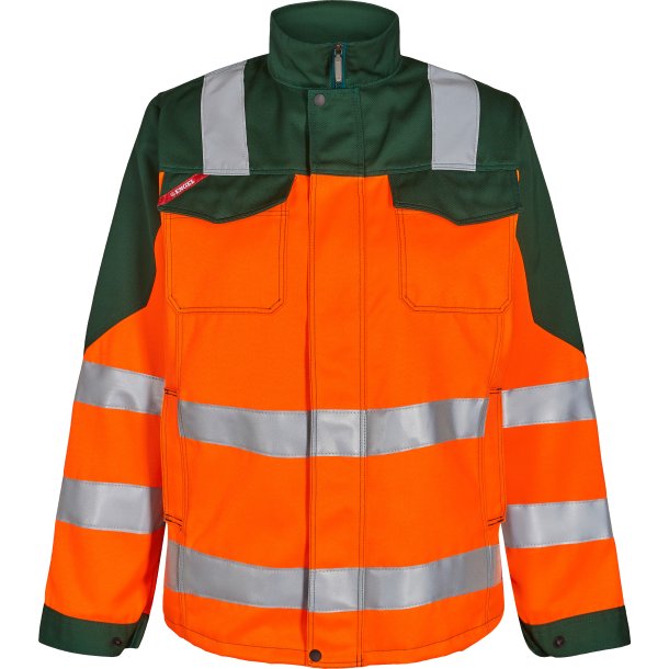ENGEL Safety EN ISO 20471 damejakke Orange/Grn 1541-770