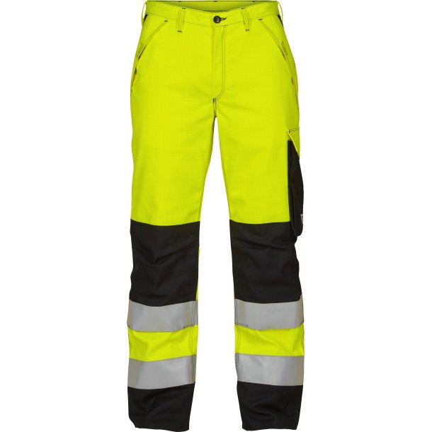 ENGEL Safety+ EN ISO 20471 lysbuebuks Kl. 2 Gul/Sort 2445-106