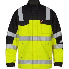 ENGEL Safety+ EN ISO 20471 lysbuejakke Kl. 2 Gul/Sort 1445-106