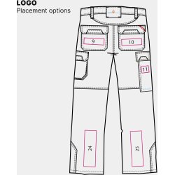 ENGEL Safety+ EN ISO 20471 Multinorm Inherent bukser Orange/Marine 2285-830