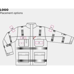 ENGEL Safety+ EN ISO 20471 Multinorm jakke Gul/Sort 1235-820