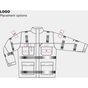 ENGEL Safety+ EN ISO 20471 Multinorm jakke Gul/Sort 1235-820