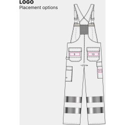 ENGEL Safety+ EN ISO 20471 Multinorm overall Gul/Sort 3235-825