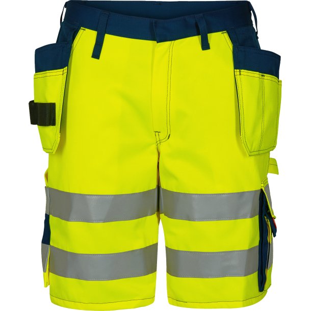 ENGEL Safety EN ISO 20471 shorts med hngelommer Gul/Marine 6502-770