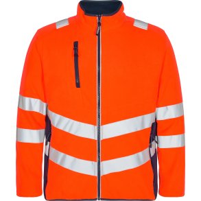 ENGEL Safety fleecejakke Orange/Blue ink 1192-236