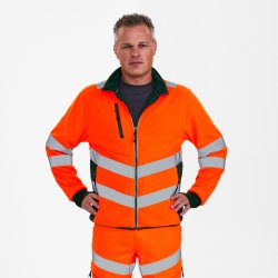 ENGEL Safety fleecejakke Orange/Grn 1192-236