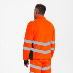 ENGEL Safety fleecejakke Orange/Grn 1192-236