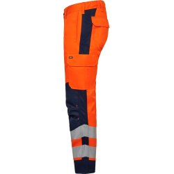 ENGEL SAFETY+ forede arbejdsbukser Orange/Blue ink 2317-188