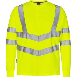 ENGEL Safety Grandad langrmet T-shirt Gul 9548-182