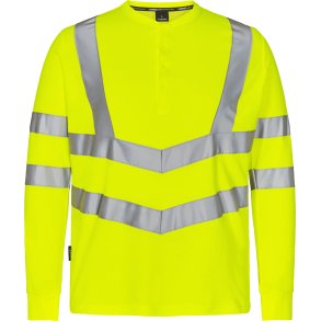 ENGEL Safety Grandad langrmet T-shirt Gul 9548-182