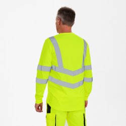 ENGEL Safety Grandad langrmet T-shirt Gul 9548-182
